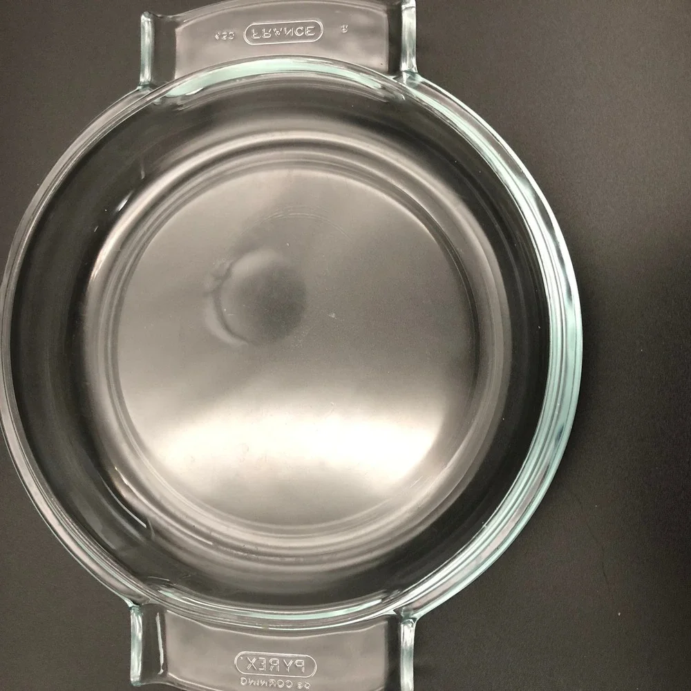 Vintage PYREX de Corning France 453 Clear Glass Casserole Dish Lid 1.5L MCM 70s